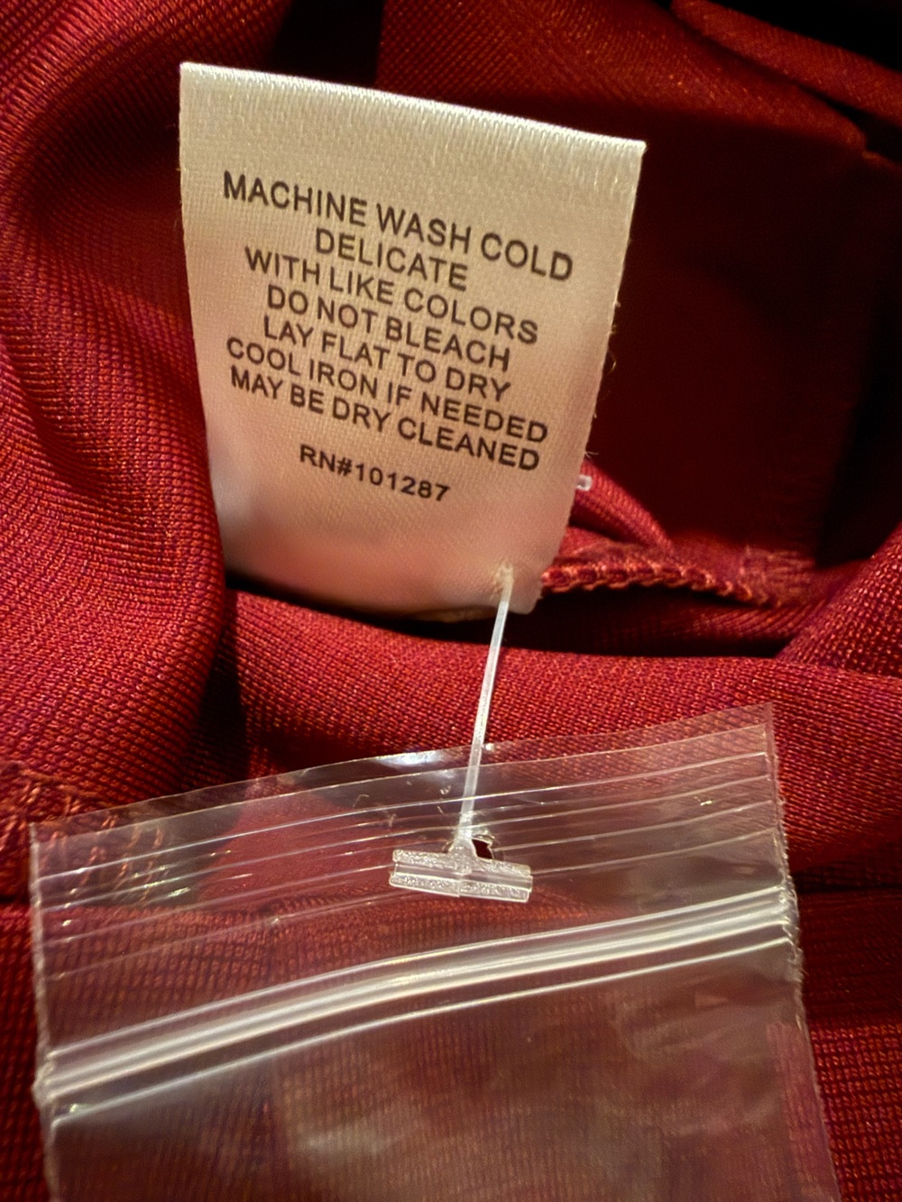 NWT Alexia Admor Burgundy Tie Waist Sheath Dress Large - Picture 16 of 16